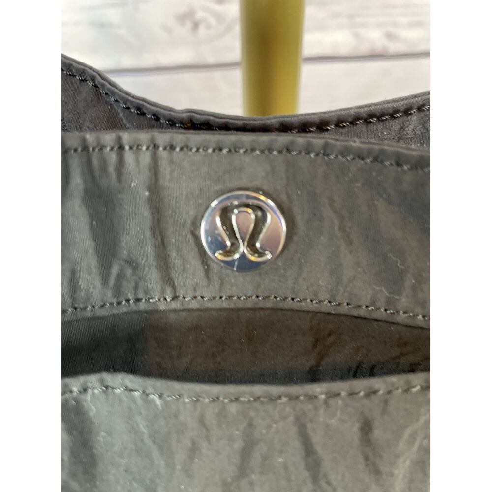 Lululemon Athletica Side Cinch Tote Bag Black Shoulder Gym Travel Everyday Carry - Picture 3 of 8